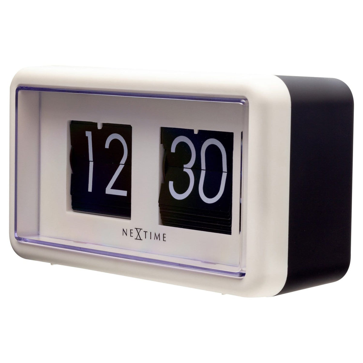 Flip clock 24hr 18 cm Bords-/Väggklocka Vit