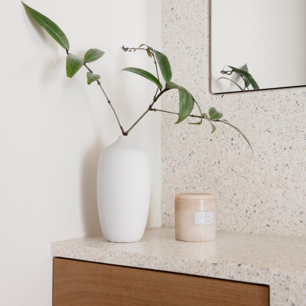 Ceola h25 cm ø13 cm Vas Vit