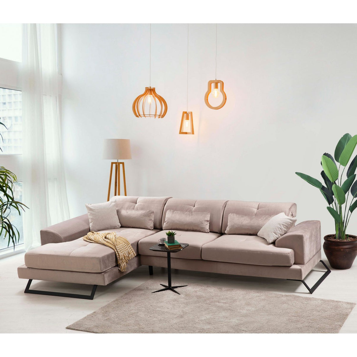 Casablanca Corner (308-190 x 100 x 92 cm) Beige Hörnsoffa Vänster