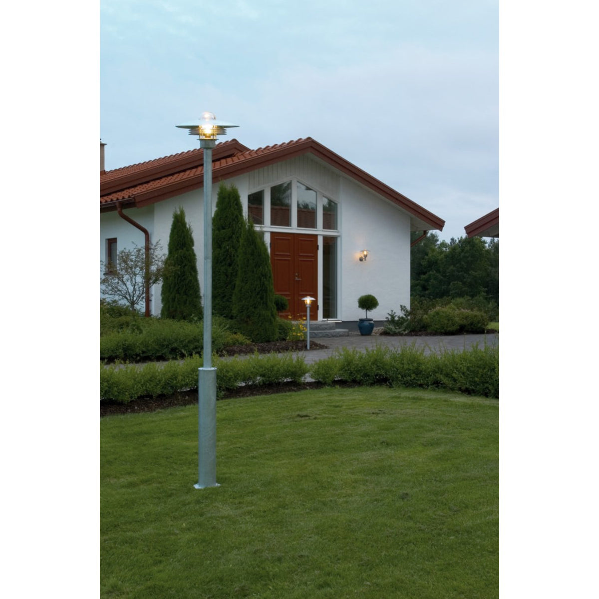 Modena E27 Galvaniserad Vägglampa Ute