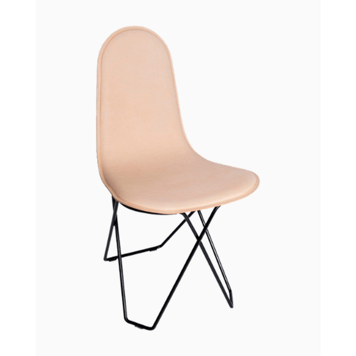 Cactus Leather Stol Crude Nature, Svart