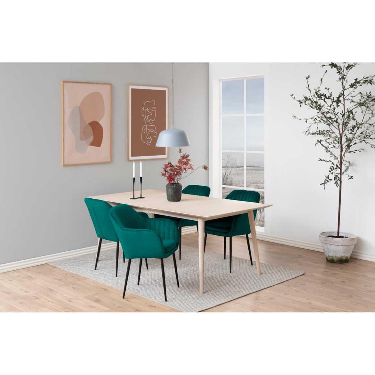 Le Havre Karmstol Vic tyg Grön