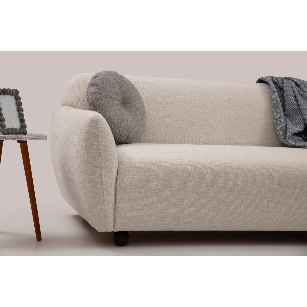 Bergen (223 x 83 x 86 cm) Creme 3-sitssoffa