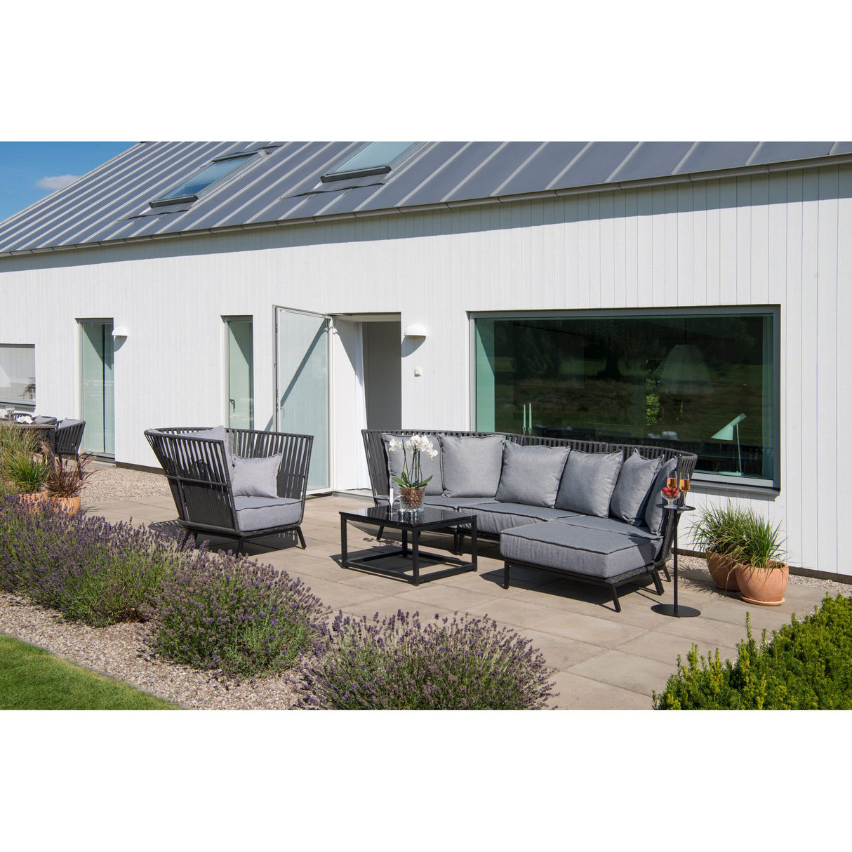 Jet Set Mini Ø23 cm Utebord Svart