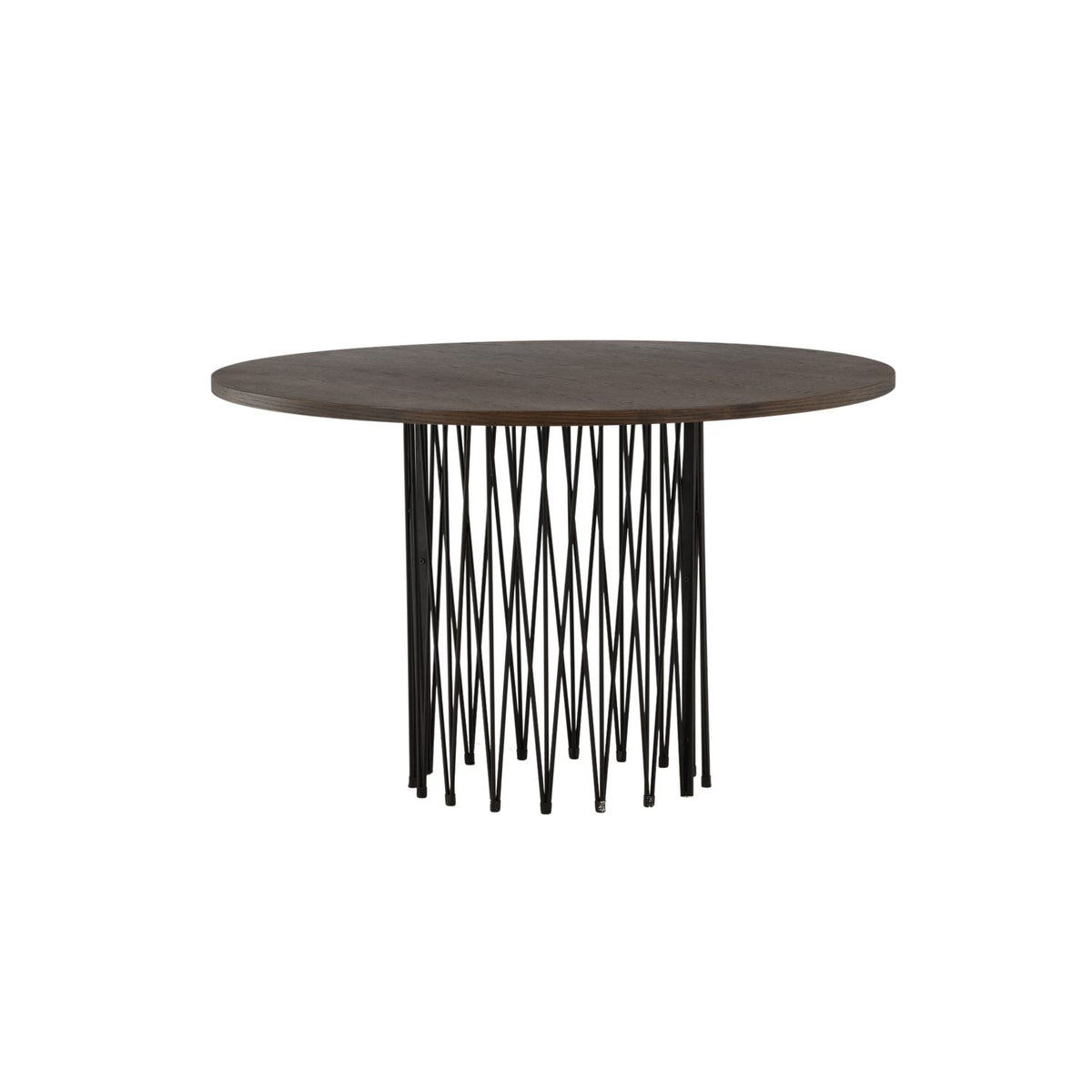 Stone Runt matbord Svart, mocca, MDF, ⌀120