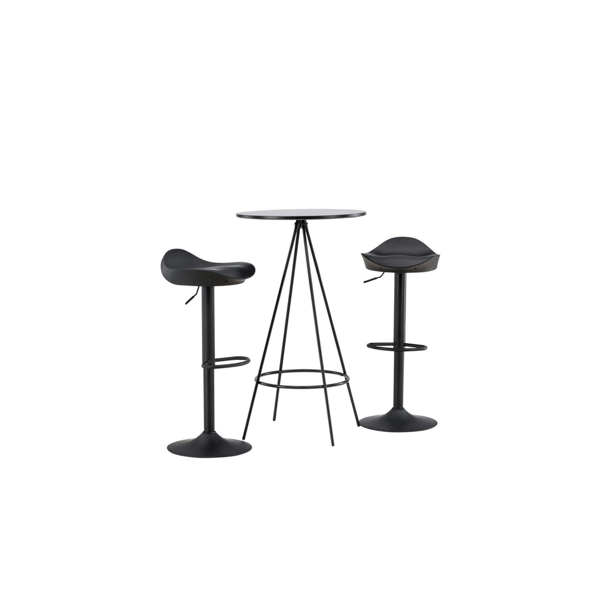 Bistro, Adesto Rund matgrupp Svart, Svart, ⌀60