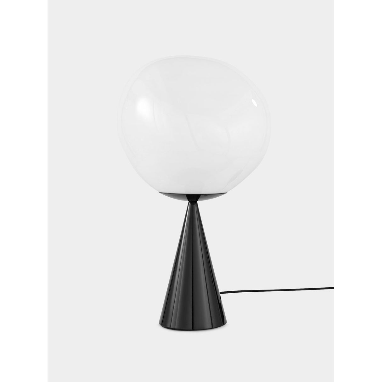 Melt Cone Fat Bordslampa Opalescent/Black