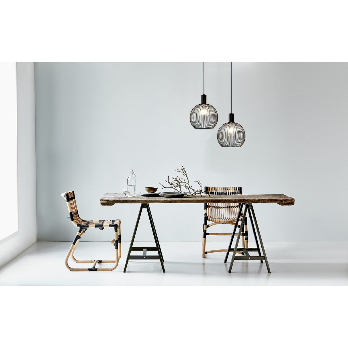 Aver Svart Taklampa 50 cm