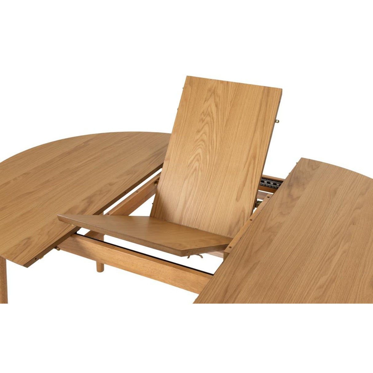 Århus Matbord Rund 115 cm ink. Iläggsskiva Ek