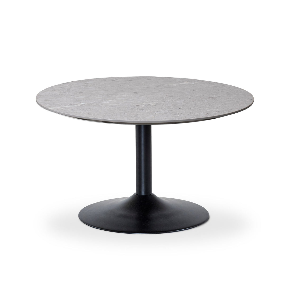 Miles Soffbord Ø 110 cm Sandstenslaminat, Trumpfot