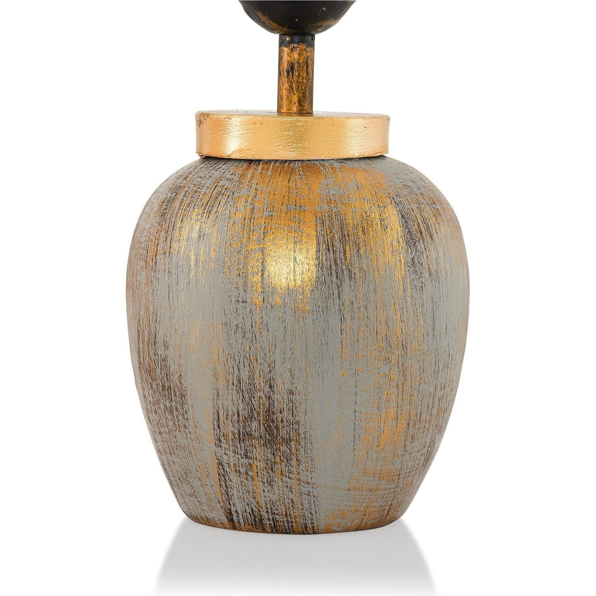 Managua (40 x 30 x 40 cm) Creme guld Bordslampa