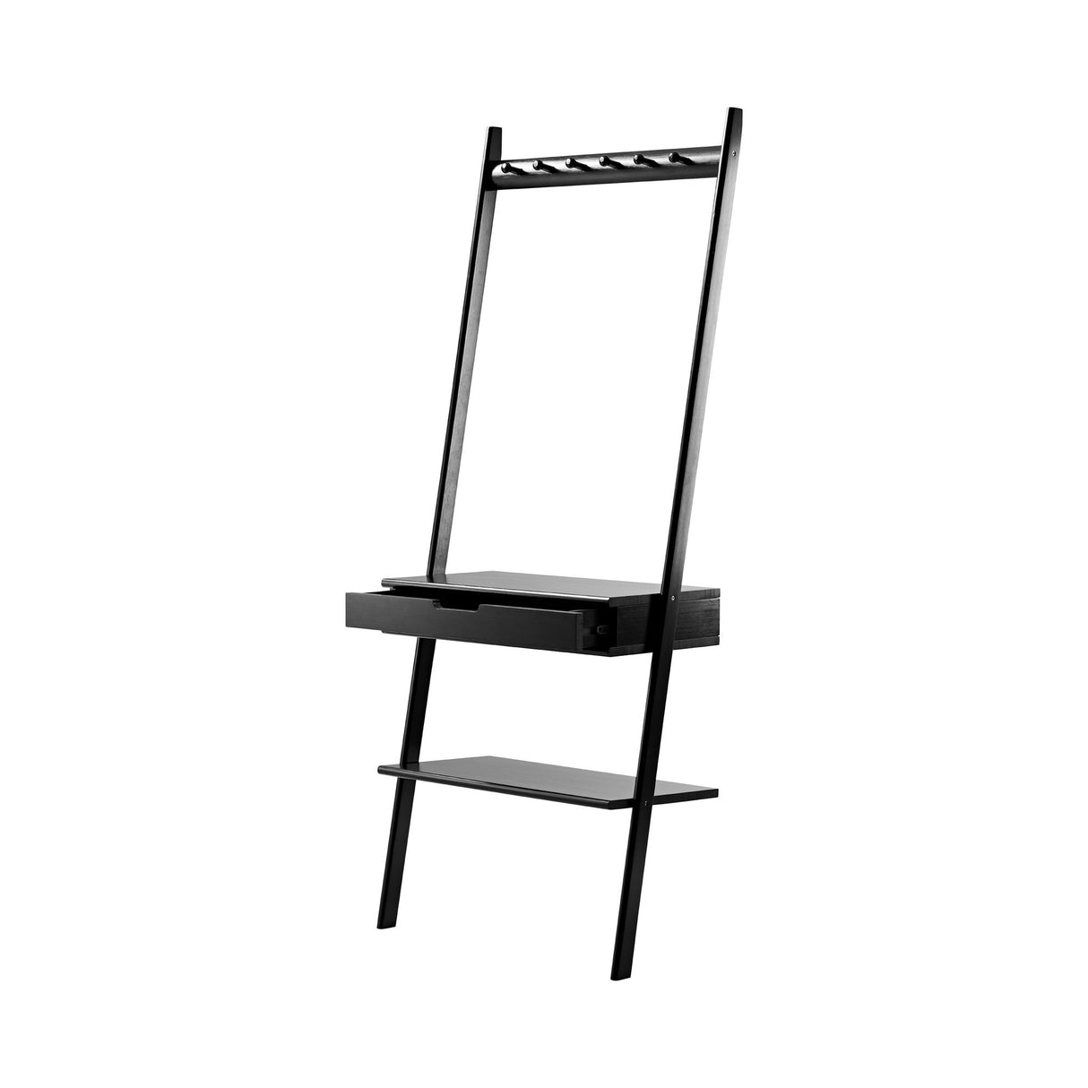 Vägghylla med Låda Svart