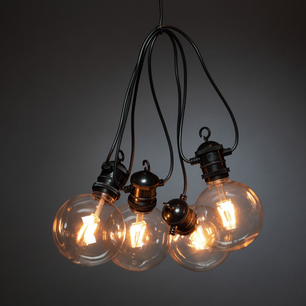 Tilläggsslinga för 2394, 10 Amber LED Ljusslinga Ute