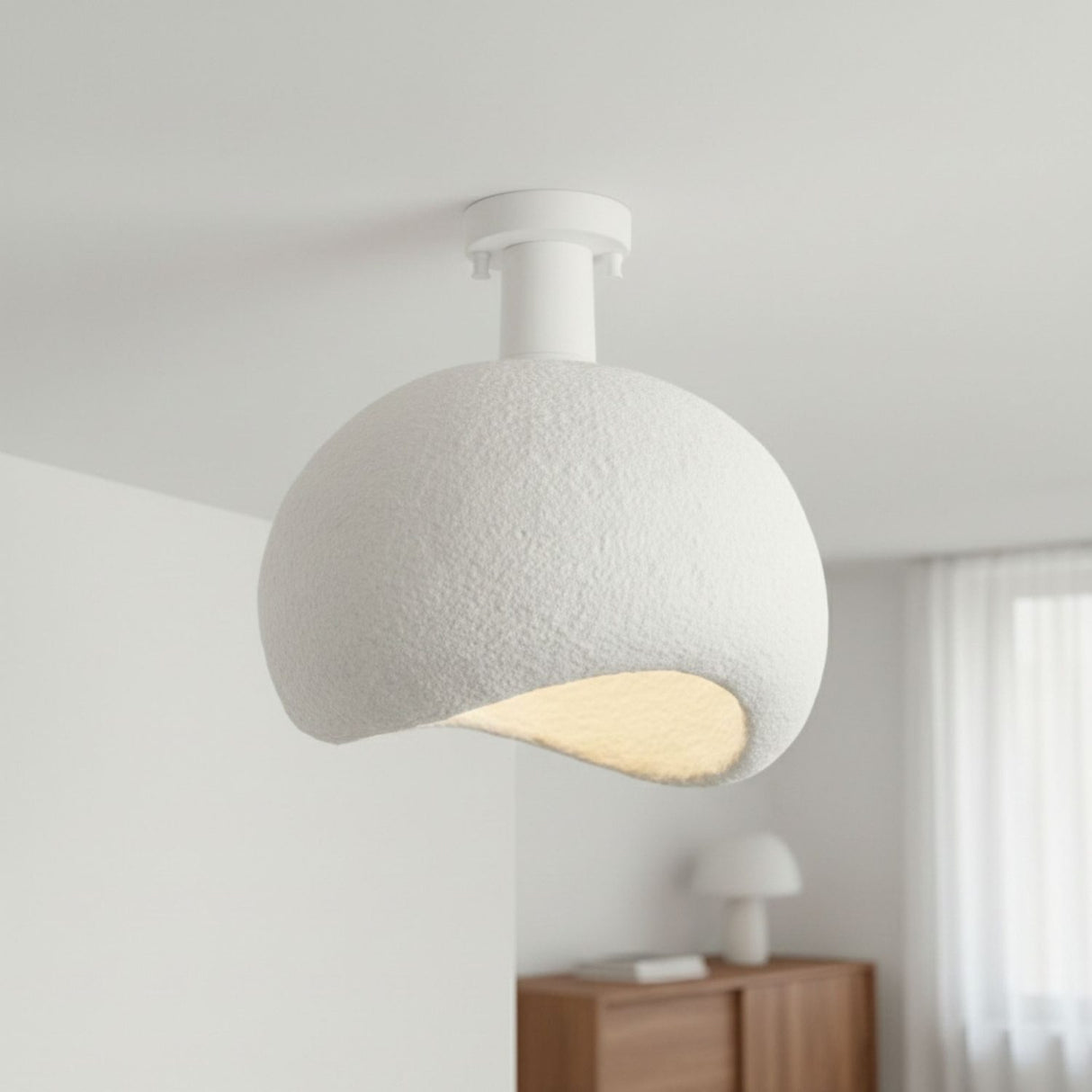 Yontu (H 33 cm) Vit Ljuskrona
