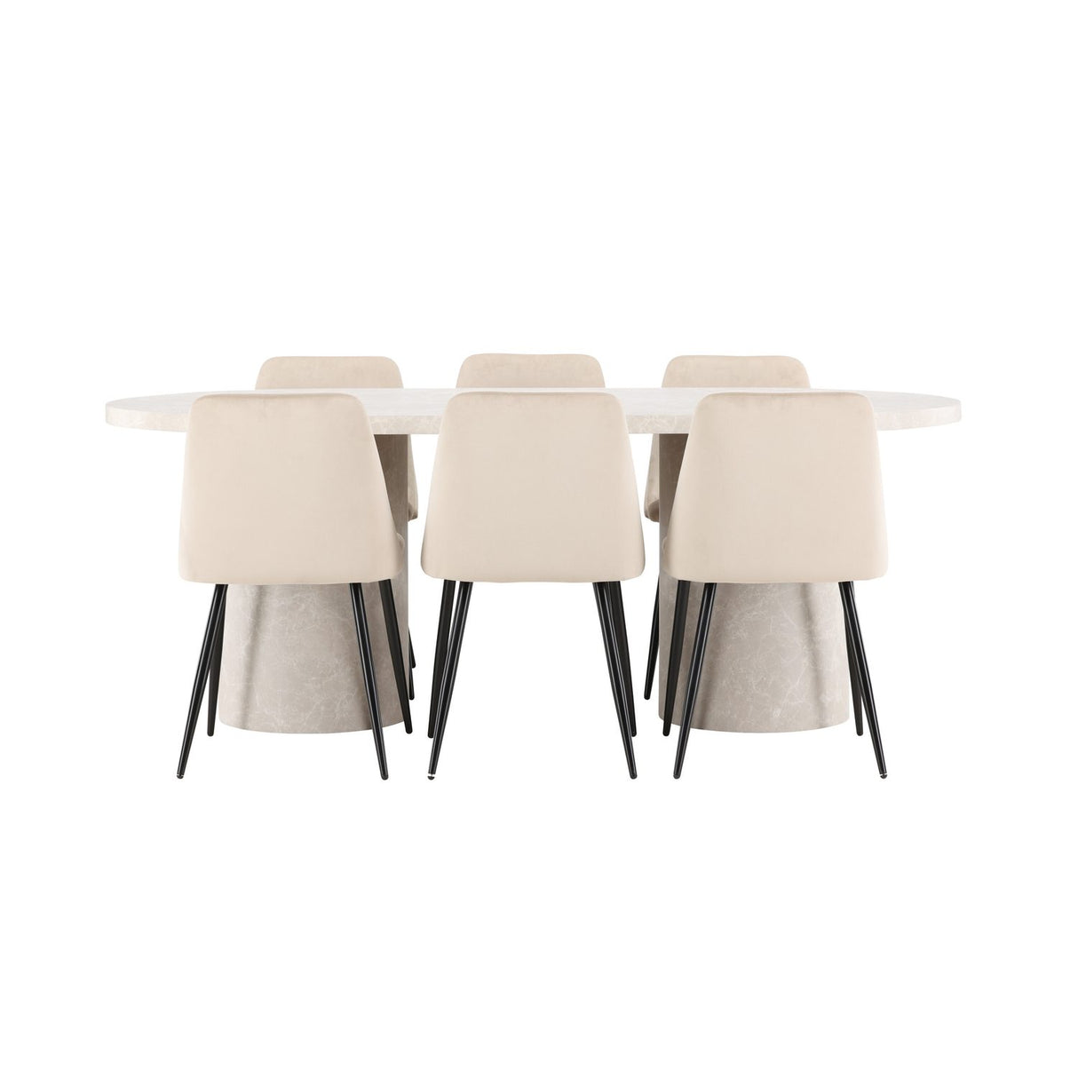 Narvik, Night Oval matgrupp Beige, Svart, Beige, 200 x 100