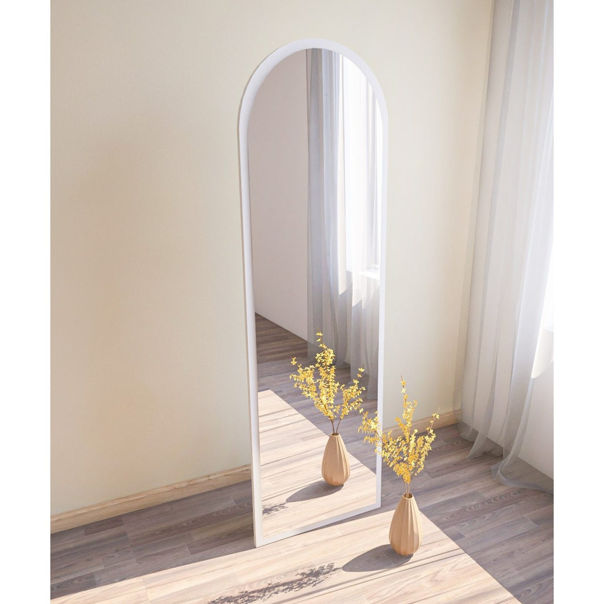 Bern (50 x 160 x 2,2 cm) Spegel Vit