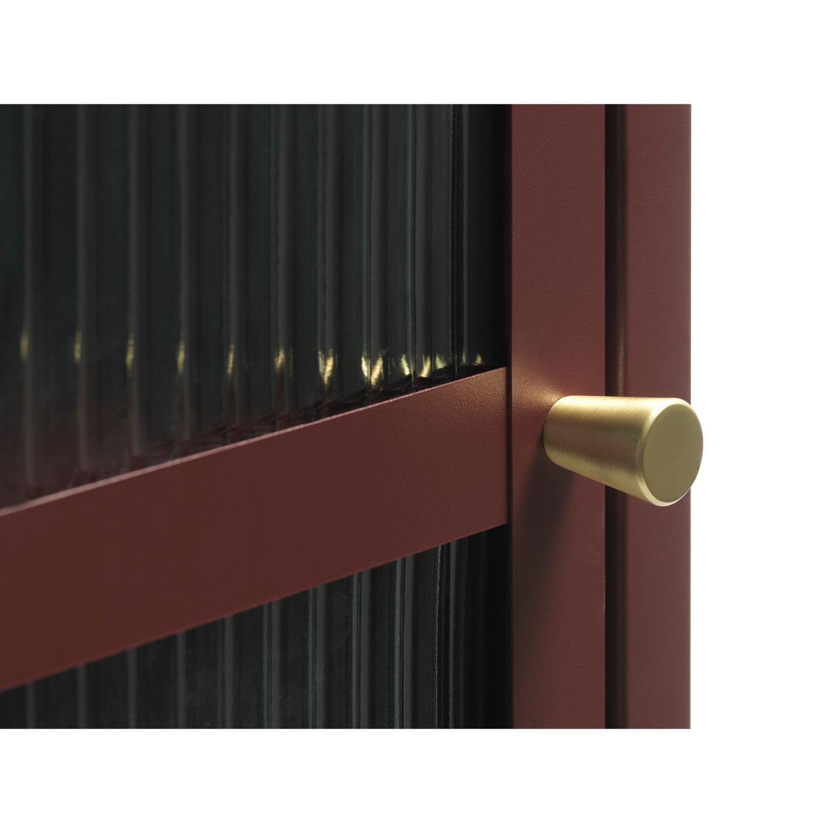 Riviera Vitrinskåp 160 cm Vinröd