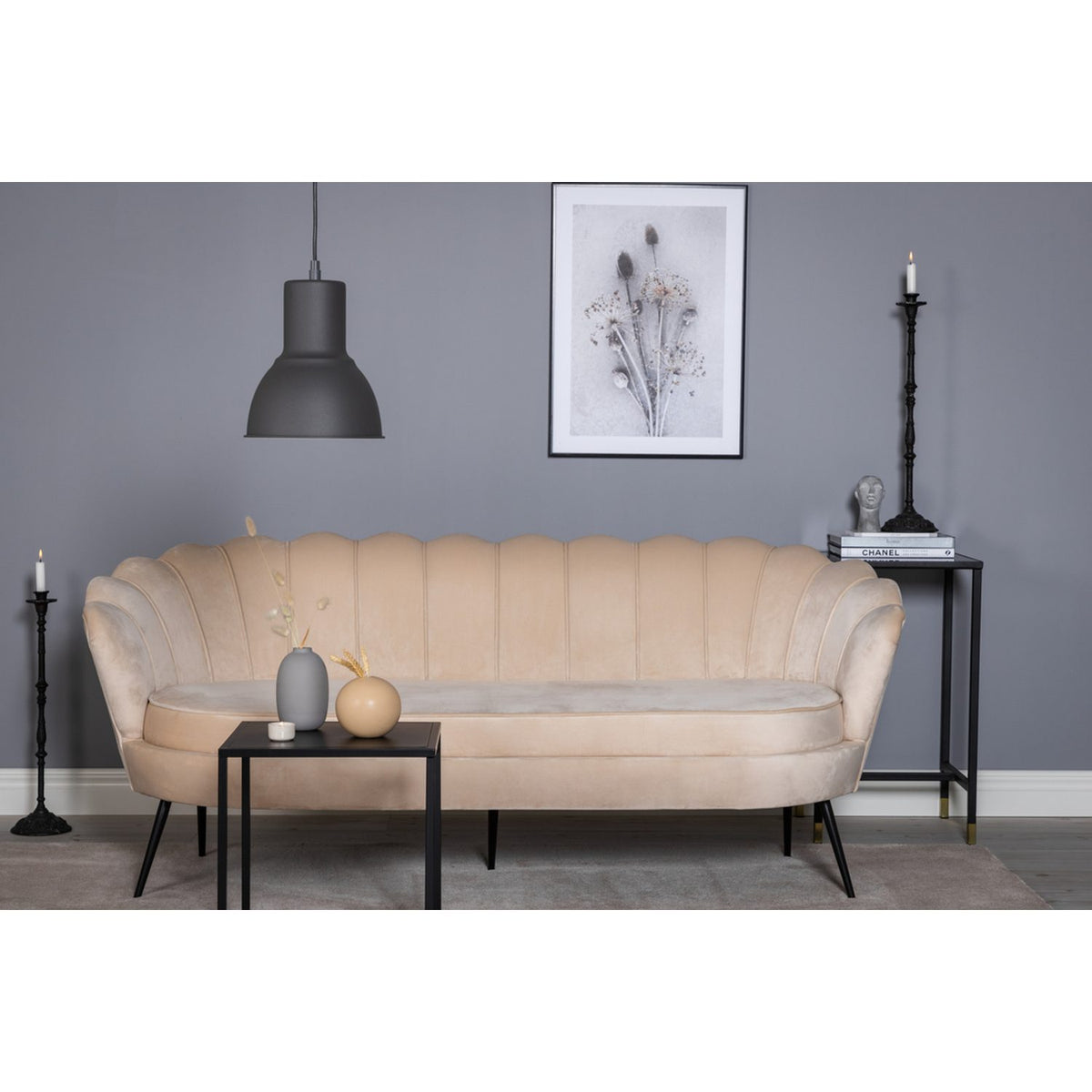 Calais 3-sitssoffa Beige