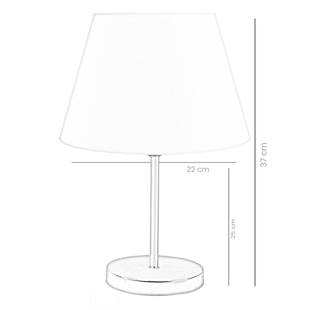 Fern (H 37 cm) Bordslampa Mörk crème