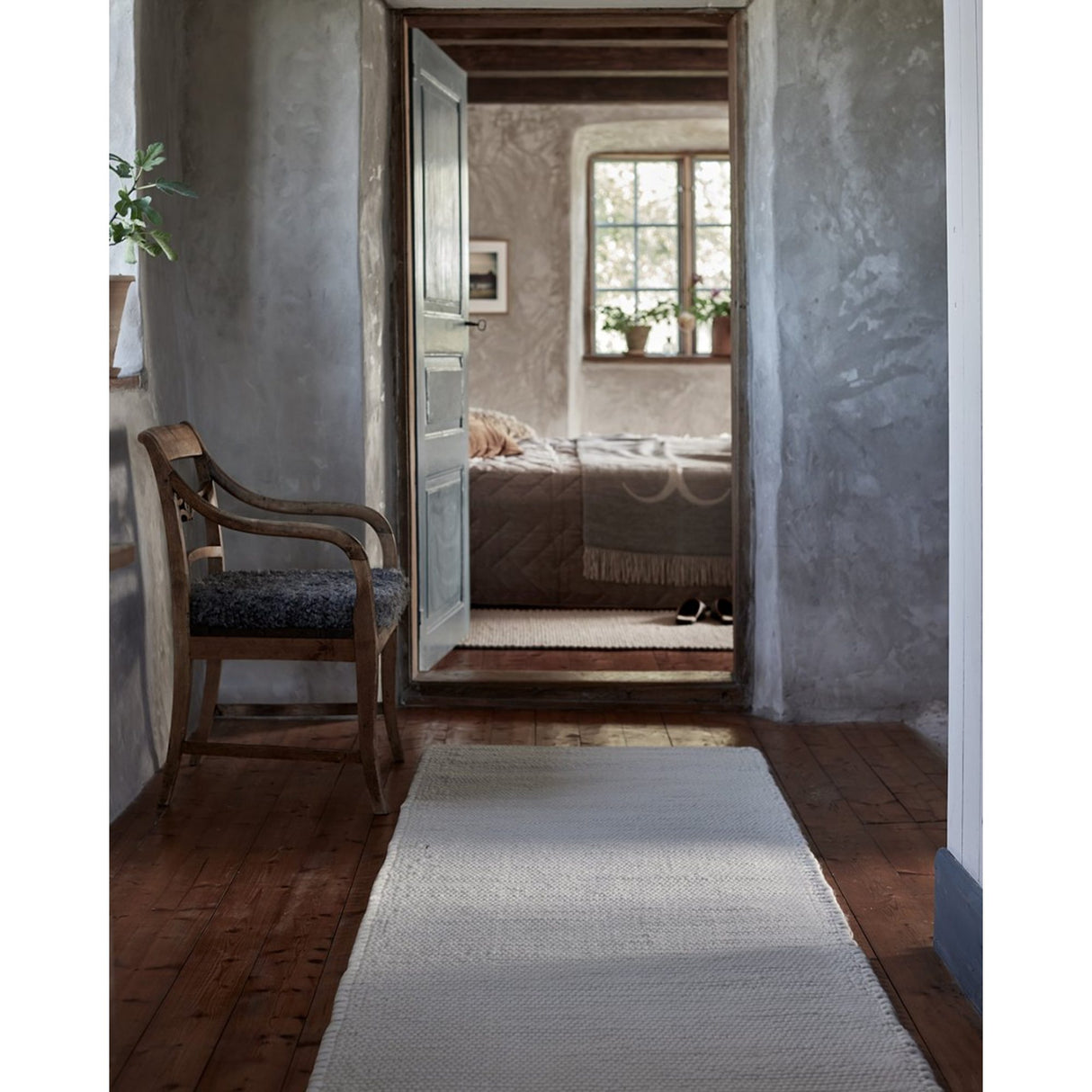 Merino Gångmatta Vit