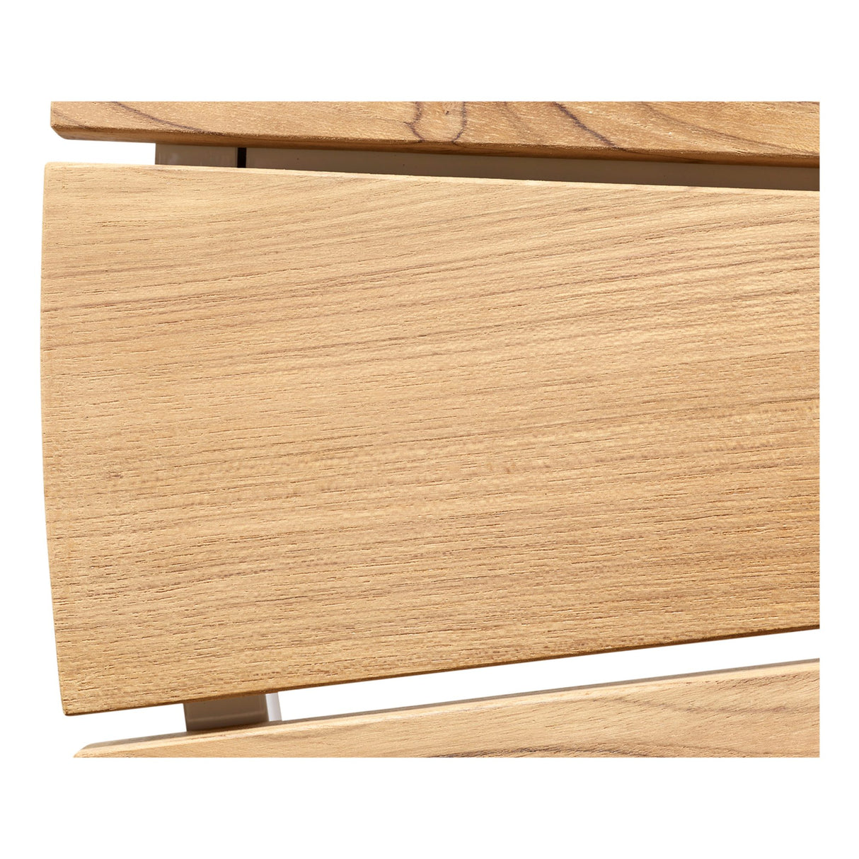 Ellen Trädgårdsmöbelset i Teak och Aluminium 130 cm + 5 stolar, Vit