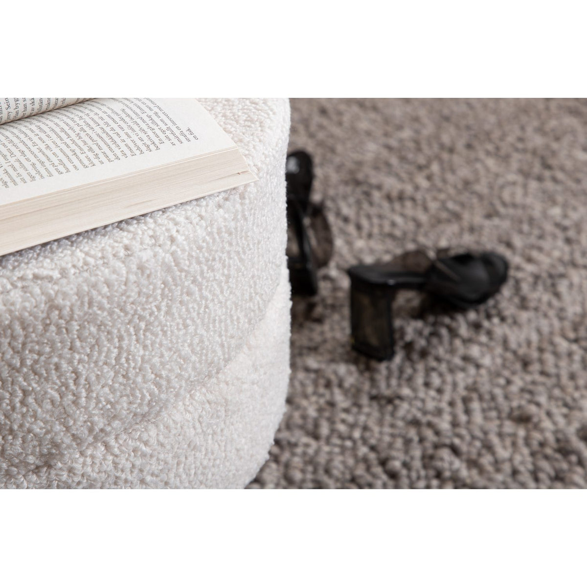 Pot Puff Svart, Polyester teddy