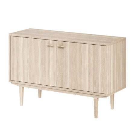 Sideboard Nr.421 2st Trädörrar 126x80 cm Vitoljad Ek