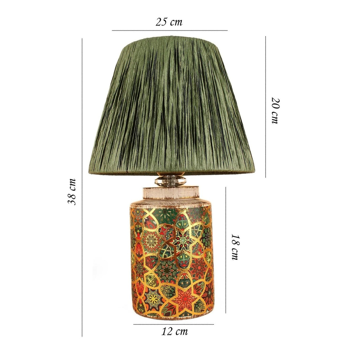 Serie 21 (H 38 cm) Grön Bordslampa