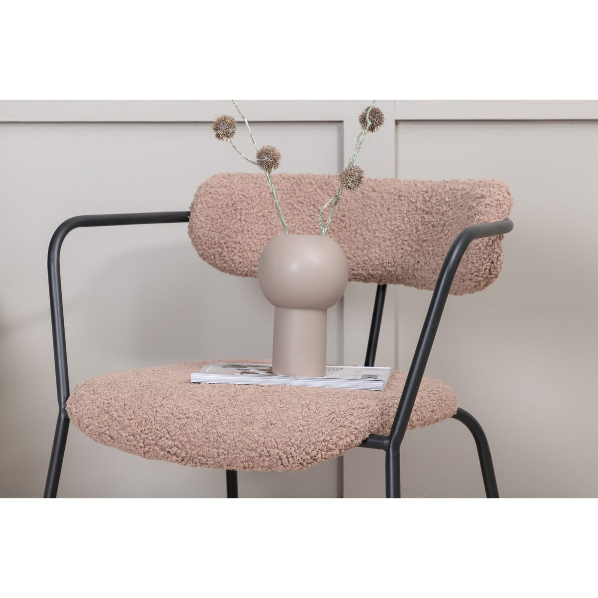 Duffy Fåtölj Brun, Polyester teddy