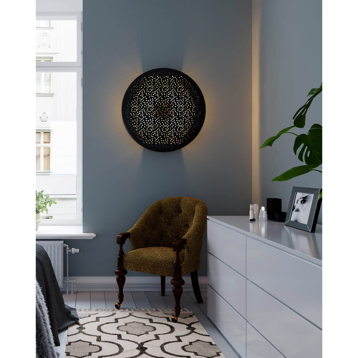 Colby Vägglampa Sandsvart