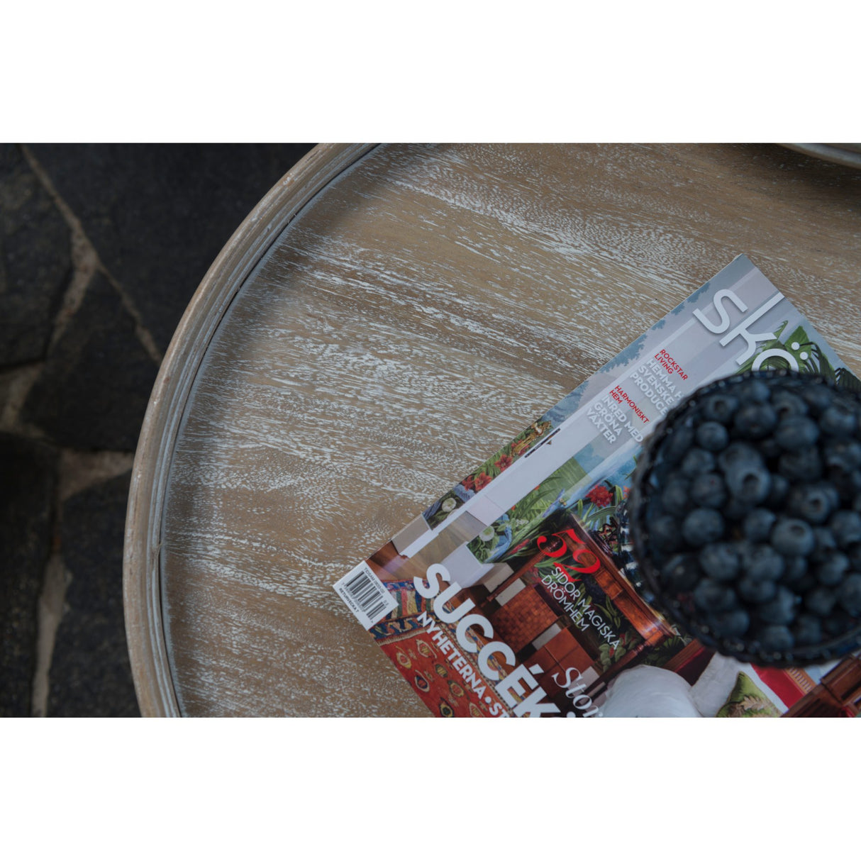 Leicester Utebord 60 cm Grå