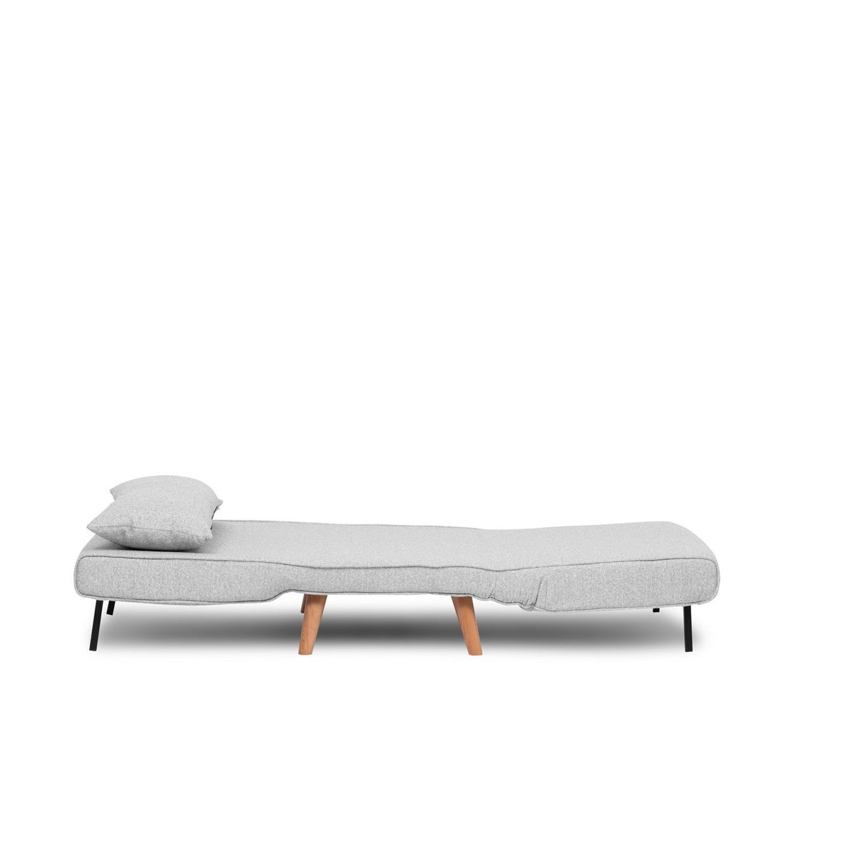 Ohrid enkel (80 x 79 x 80 cm) Grå 1-sits bäddsoffa