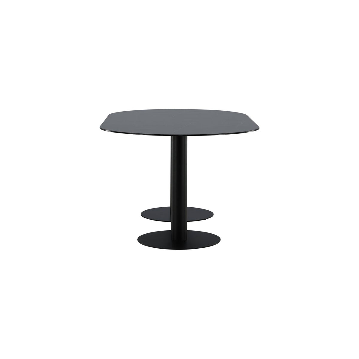 Pillan Ovalt matbord Svart, 180 x 74 x 100
