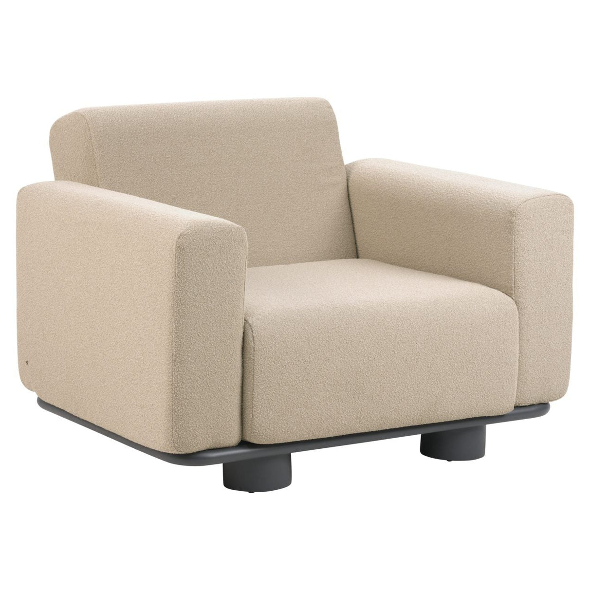 Bolster Fåtölj Antracit/Teddy Beige