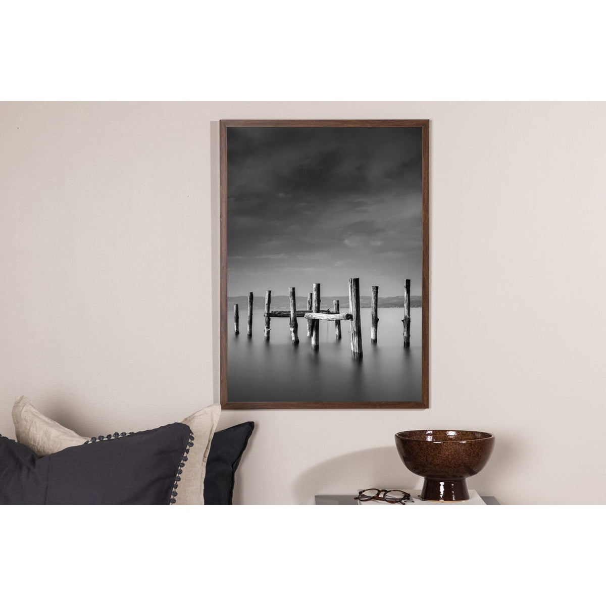 Hav Poster Grå, 30 x 40 cm