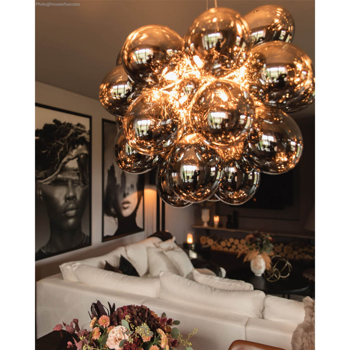 Gross Grande Taklampa Rökgrå