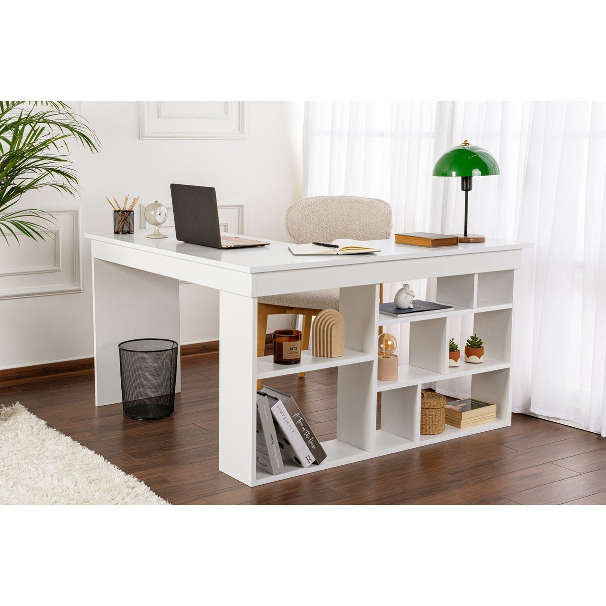 Ostia Skrivbord Naturlig vit