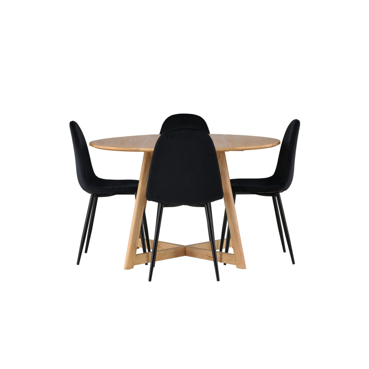 Yakidon, Polar Rund matgrupp Svart, Brun, ⌀120