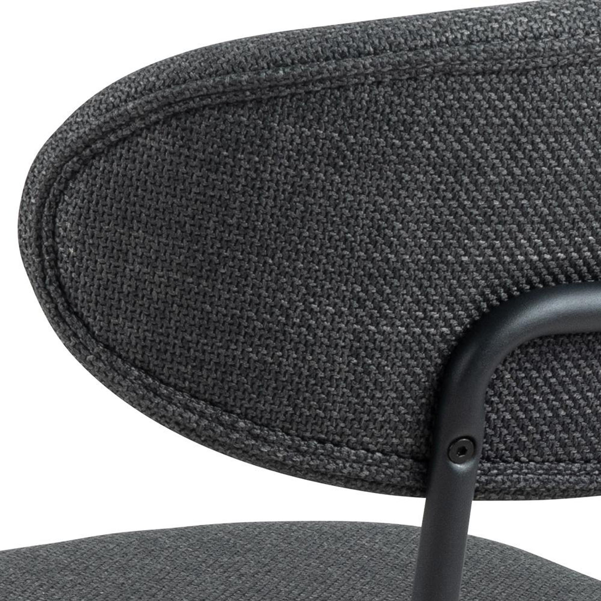 Delfino Matstol Basel tyg Mörkgrå