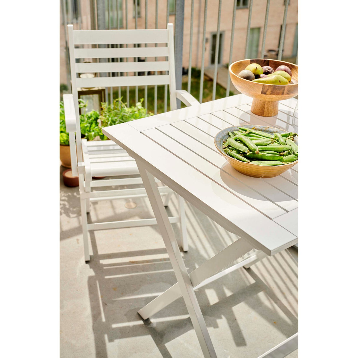 York 70x70 cm Klaffbord Vit