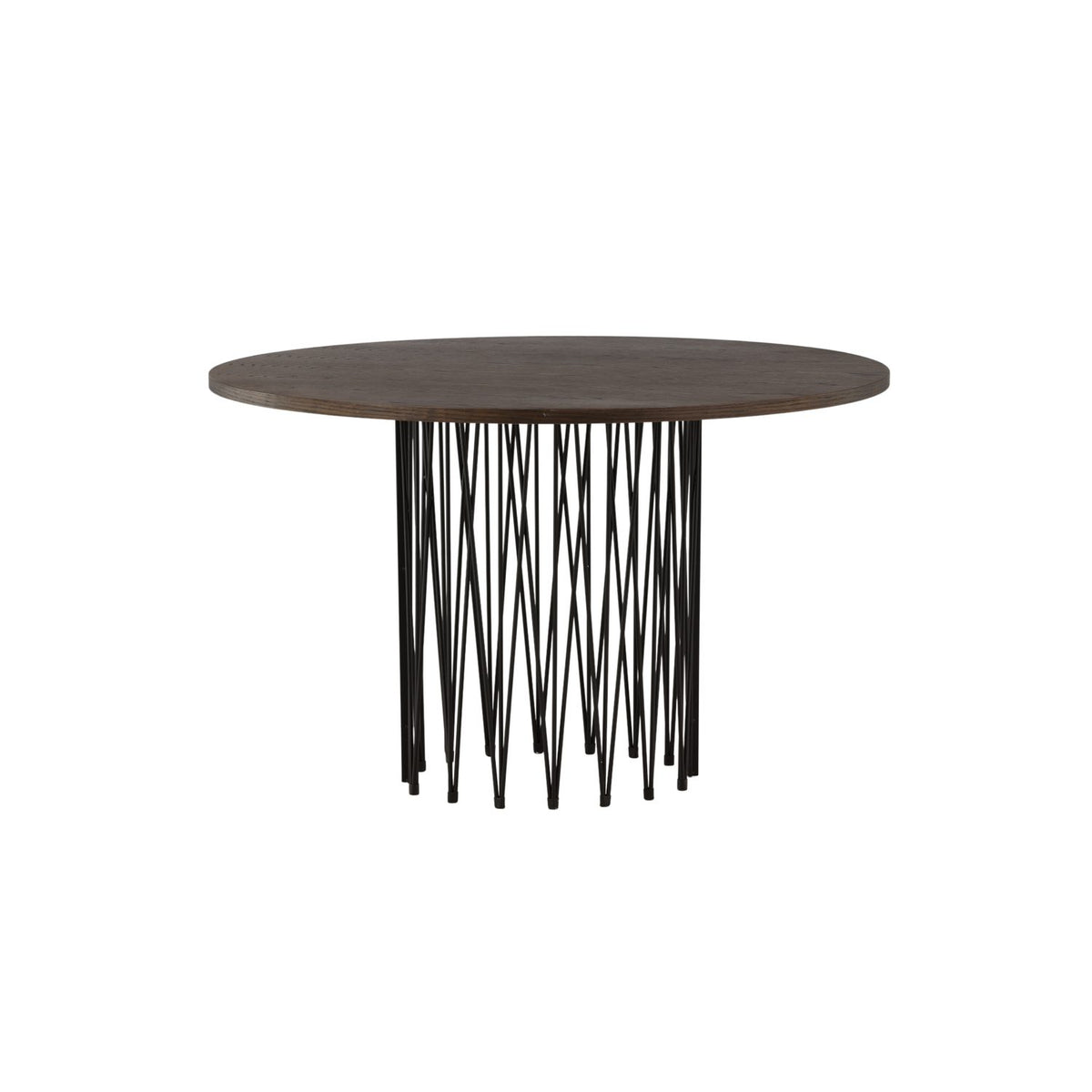 Stone Runt matbord Svart, mocca, MDF, ⌀120