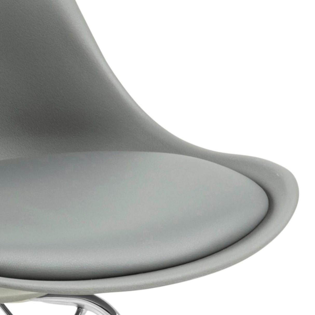 Shibuya Matstol PU Grå/Krom