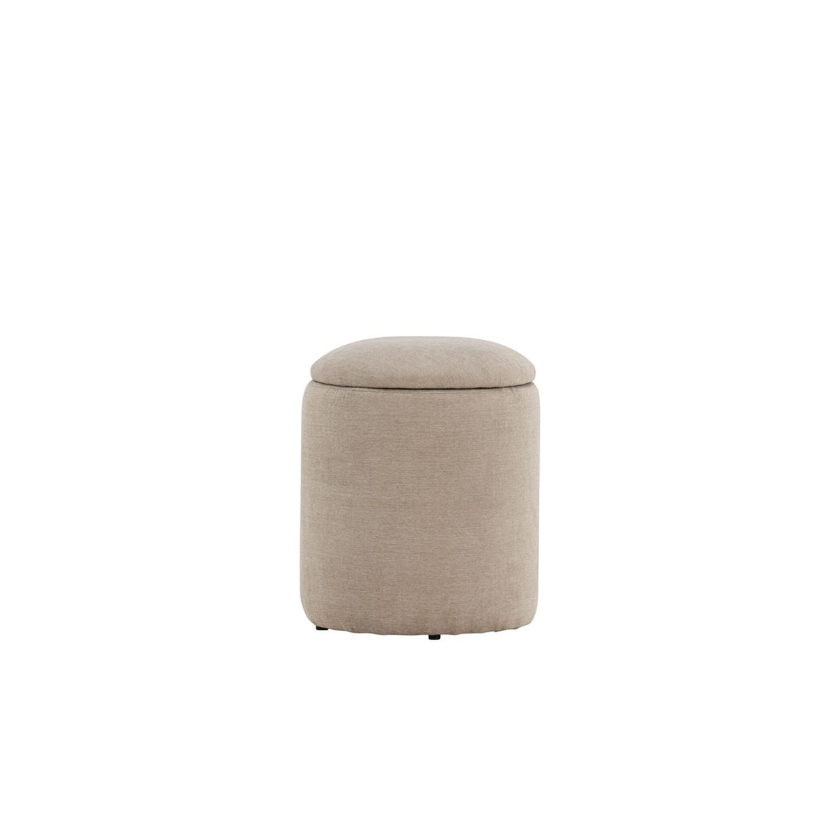Limpen Puff Beige, Polyesterlinne