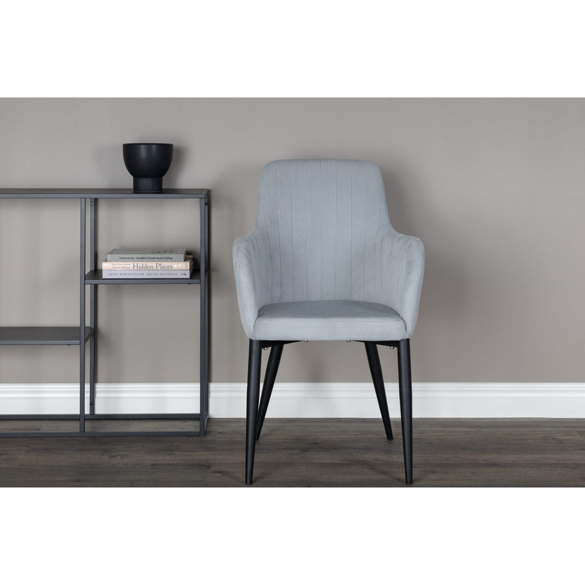 Comfort Matstol Svart, Polyester manchester