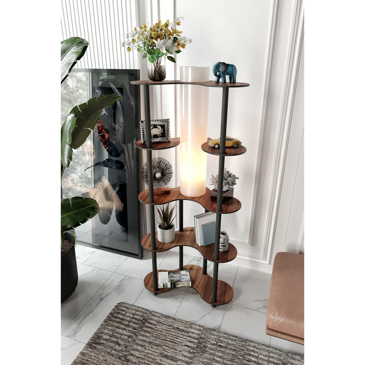 Cusco (H 150 cm) Valnöt Golvlampa