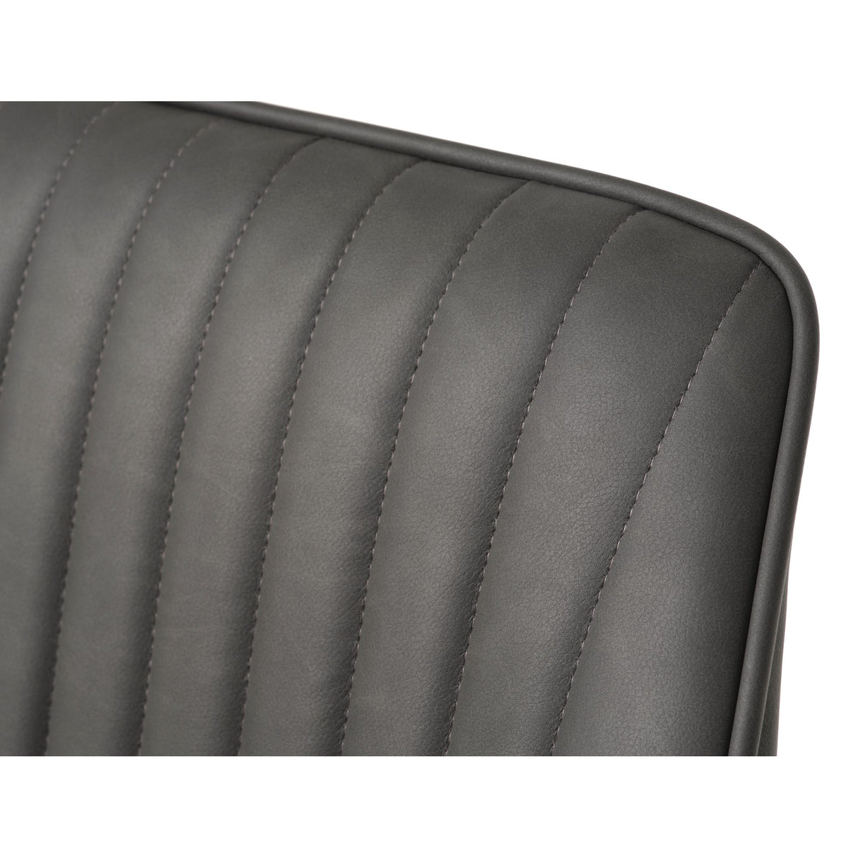 Cubo Stol Randig Mörkgrå PU