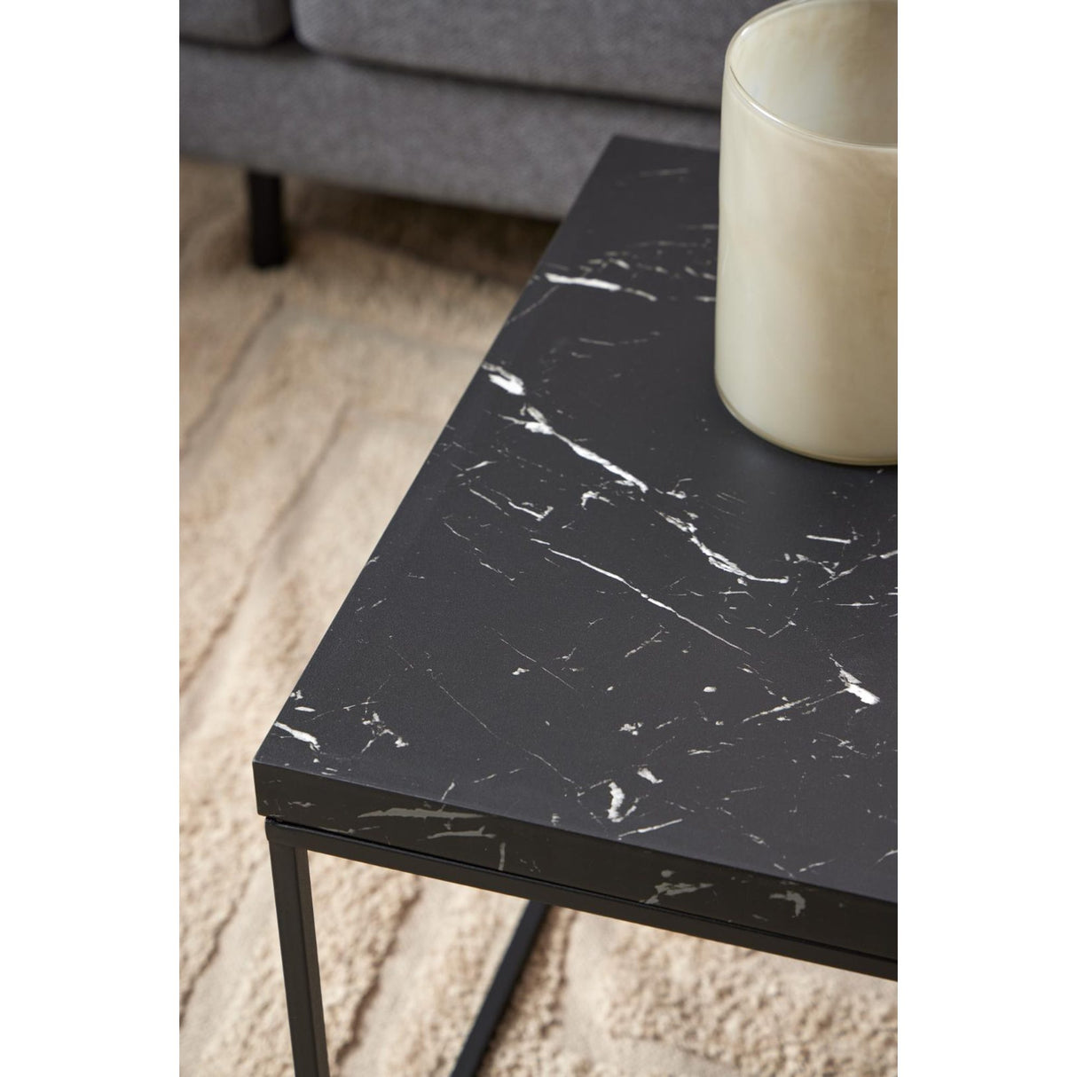 Vesterbro Soffbord 110x55 cm Svart Marquina