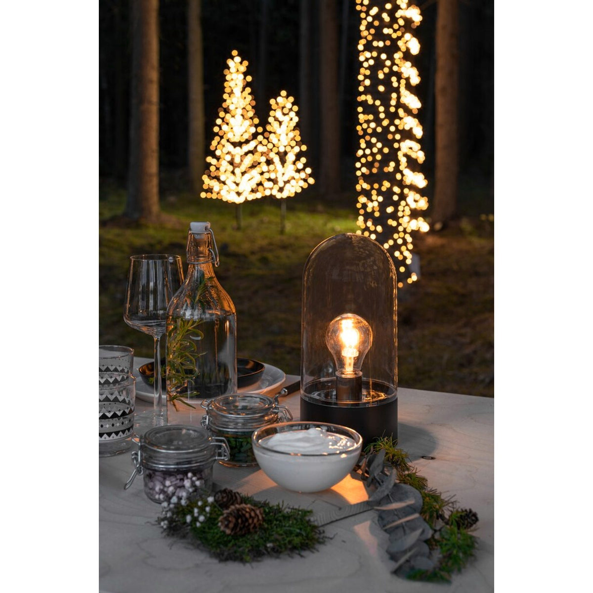 B/O Lanterna LED Timer 6h Dekorationslampa Ute