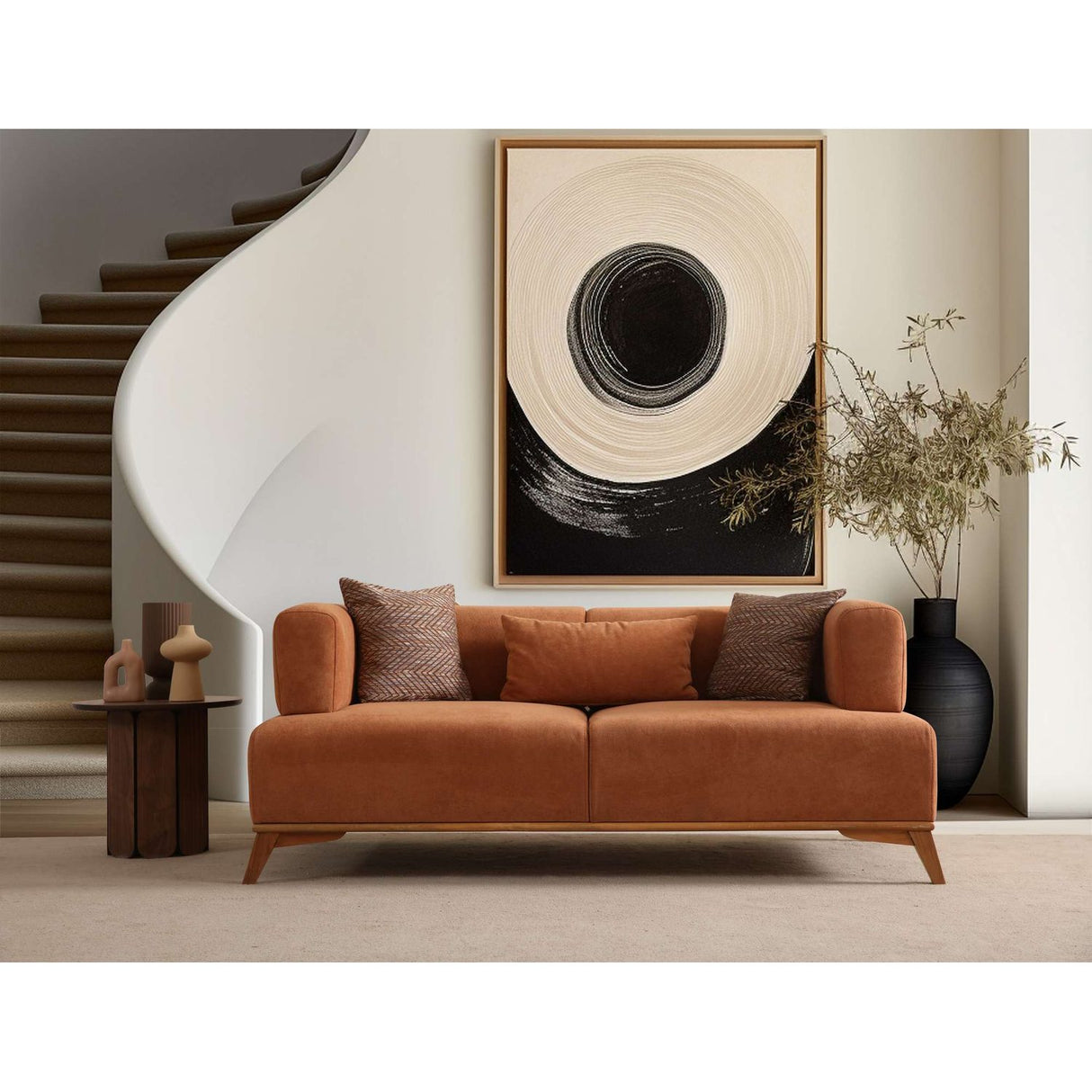 Atom 2-sits soffa Orange