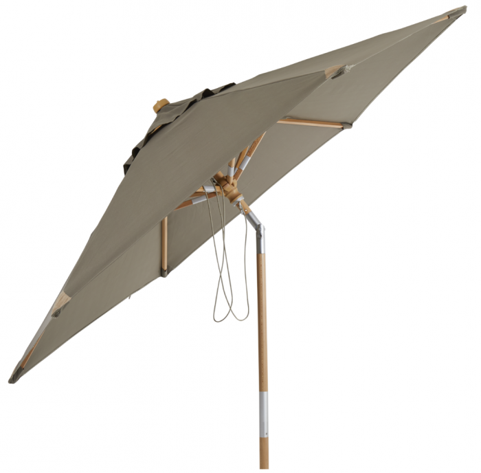 Trieste Parasoll Ø 2,5 m Trä/Taupe